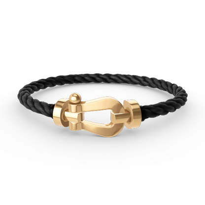 [⭐Maelin]FORCE LARGE HORSESHOE NO DIAMOND BRACELET GOLD