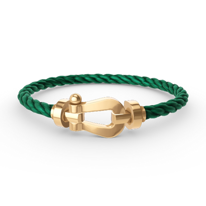 [⭐Maelin]FORCE LARGE HORSESHOE NO DIAMOND BRACELET GOLD
