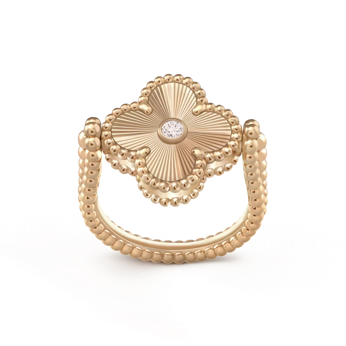 [⭐Maelin]CLOVER RIVERSIBLE ROSE GOLD RING
