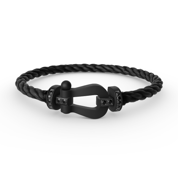 [⭐Maelin]FORCE LARGE SERIES HORSESHOE BLACK SAMURAI BRACELET