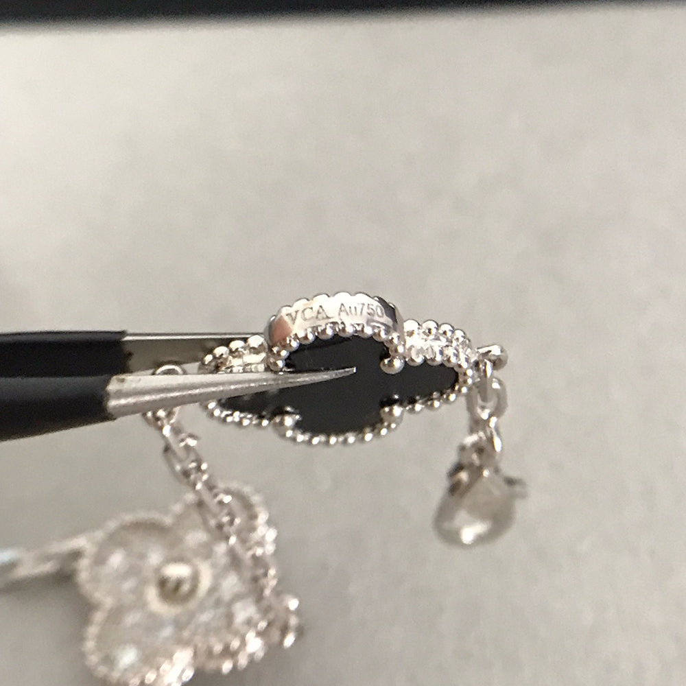 [⭐Maelin] CLOVER 5 MOTIF ONYXS BRACELET COLLECTION