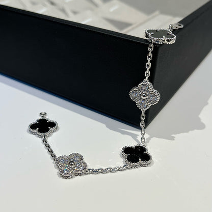 [⭐Maelin] CLOVER 5 MOTIF ONYXS BRACELET COLLECTION