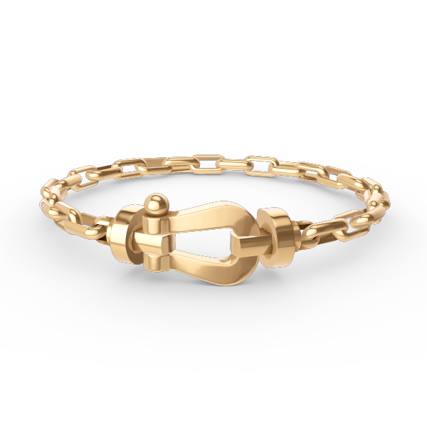 [⭐Maelin]FORCE LARGE HORSESHOE CLASP  METAL BRACELET