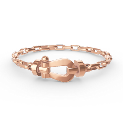 [⭐Maelin]FORCE LARGE HORSESHOE CLASP  METAL BRACELET