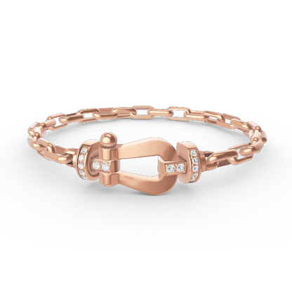 [⭐Maelin]FORCE LARGE HORSESHOE CLASP  METAL BRACELET