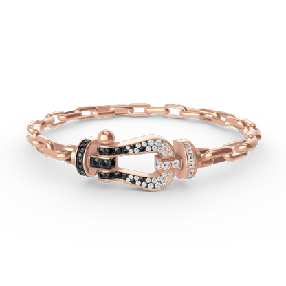 [⭐Maelin]FORCE LARGE HORSESHOE CLASP  METAL BRACELET