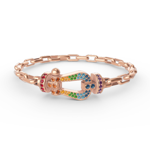 [⭐Maelin]FORCE LARGE HORSESHOE CLASP  METAL BRACELET