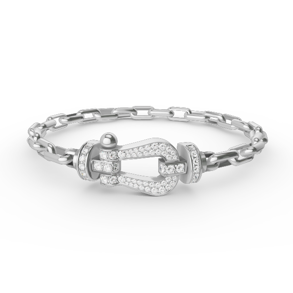 [⭐Maelin]FORCE LARGE HORSESHOE CLASP  METAL BRACELET
