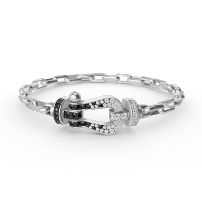 [⭐Maelin]FORCE LARGE HORSESHOE CLASP  METAL BRACELET