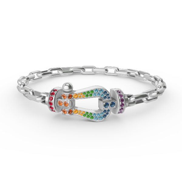 [⭐Maelin]FORCE LARGE HORSESHOE CLASP  METAL BRACELET
