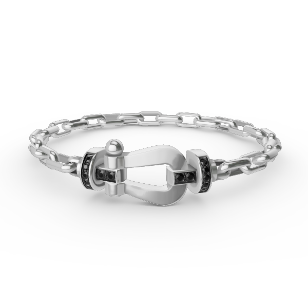[⭐Maelin]FORCE LARGE HORSESHOE CLASP  METAL BRACELET