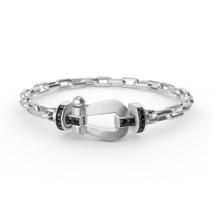 [⭐Maelin]FORCE LARGE HORSESHOE CLASP  METAL BRACELET