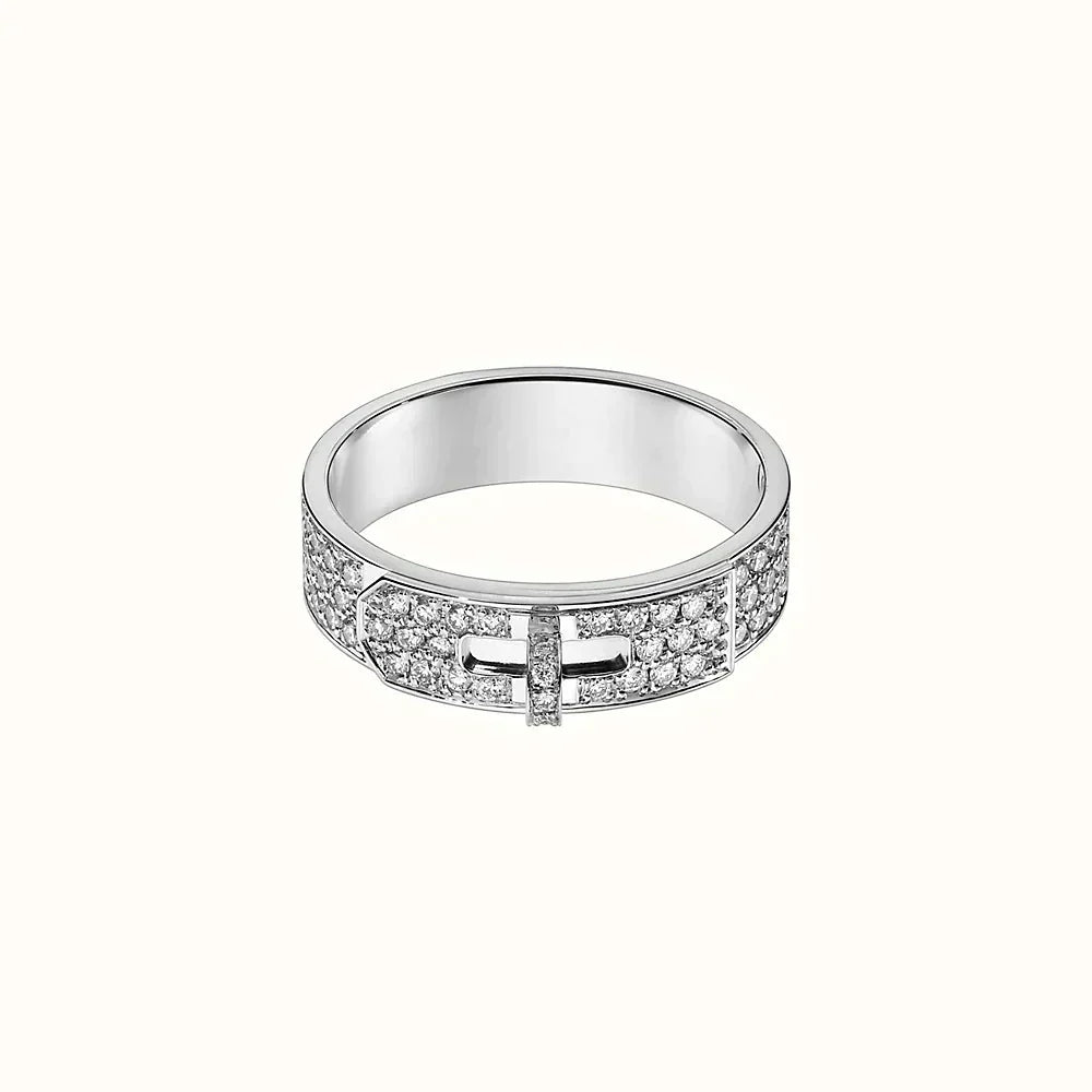 [⭐Maelin]KELLY SILVER DIAMOND RING