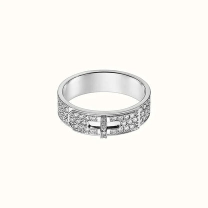 [⭐Maelin]KELLY SILVER DIAMOND RING