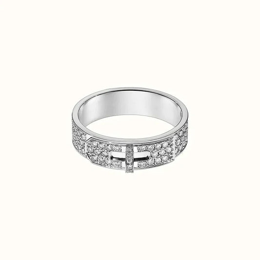 [⭐Maelin]KELLY SILVER DIAMOND RING