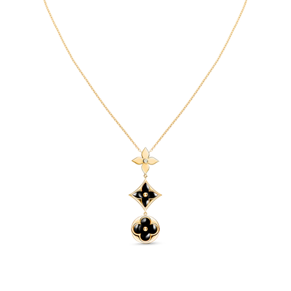 [⭐Maelin]STAR AND SUN ONYX PINK GOLD NECKLACE