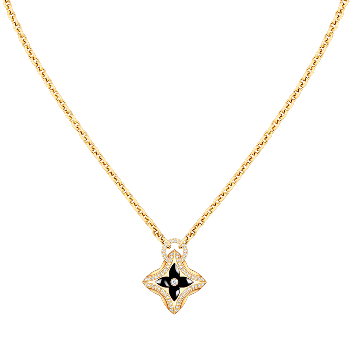 [⭐Maelin]STAR PEDANT PINK GOLD DIAMOND NECKLACE