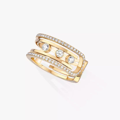 [⭐Maelin]Move 10th Diamond Ring in Gold