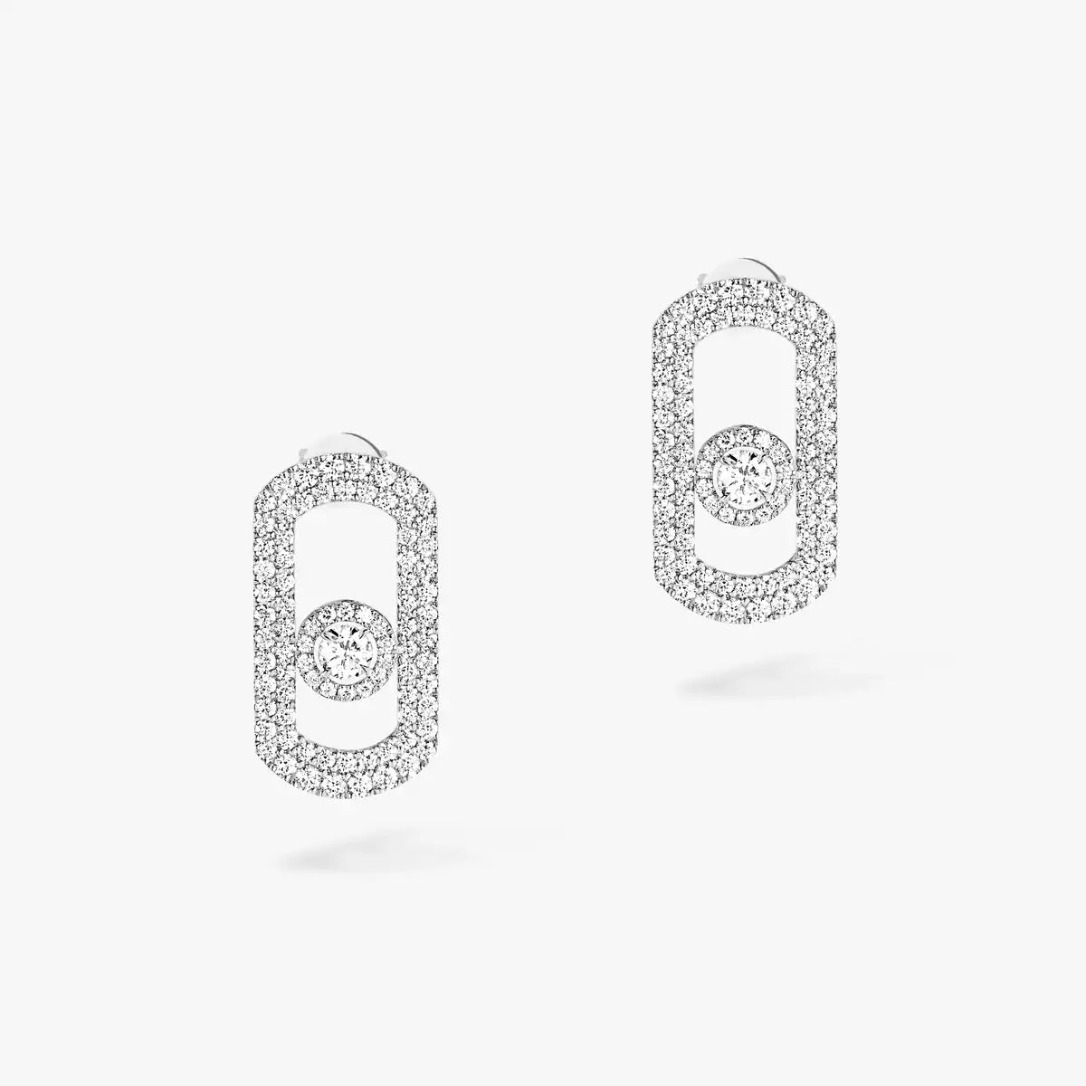 [⭐Maelin]So Move Pave_-Set Diamond Earrings in Silver