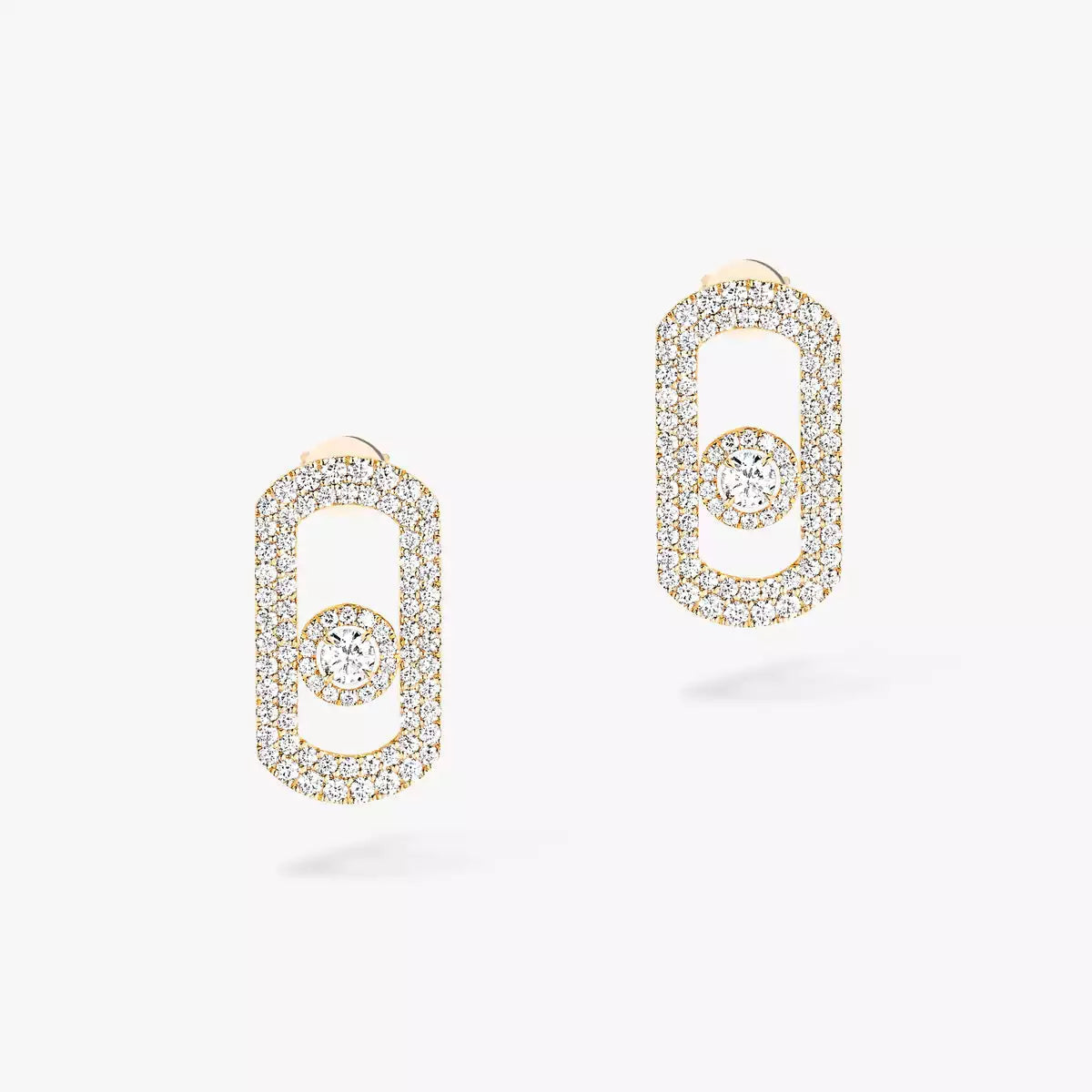 [⭐Maelin]So Move Pave_-Set Diamond Earrings in Silver