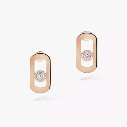 [⭐Maelin]So Move Diamond Earrings in Yellow Gold