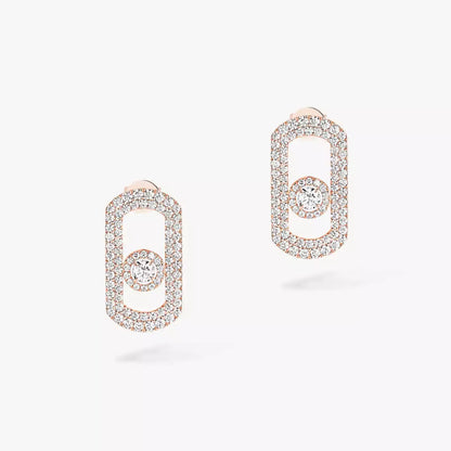 [⭐Maelin]So Move Pave_-Set Diamond Earrings in Silver