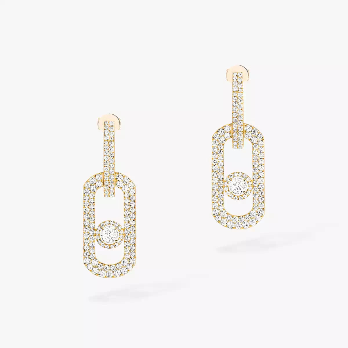 [⭐Maelin]So Move XL Pave_-Set Diamond Pendant Earrings