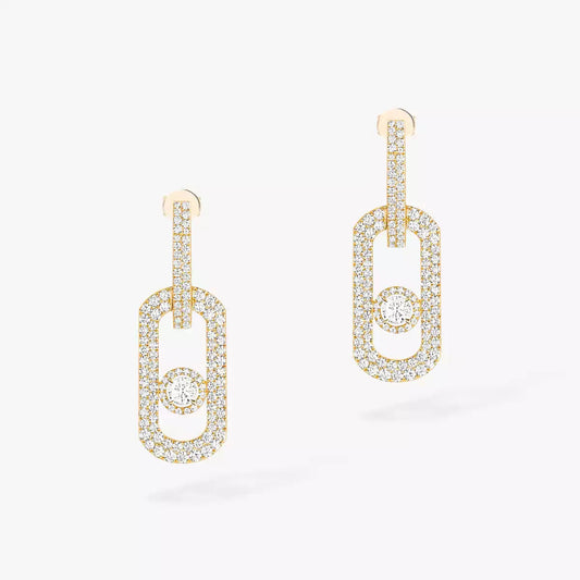 [⭐Maelin]So Move XL Pave_-Set Diamond Pendant Earrings