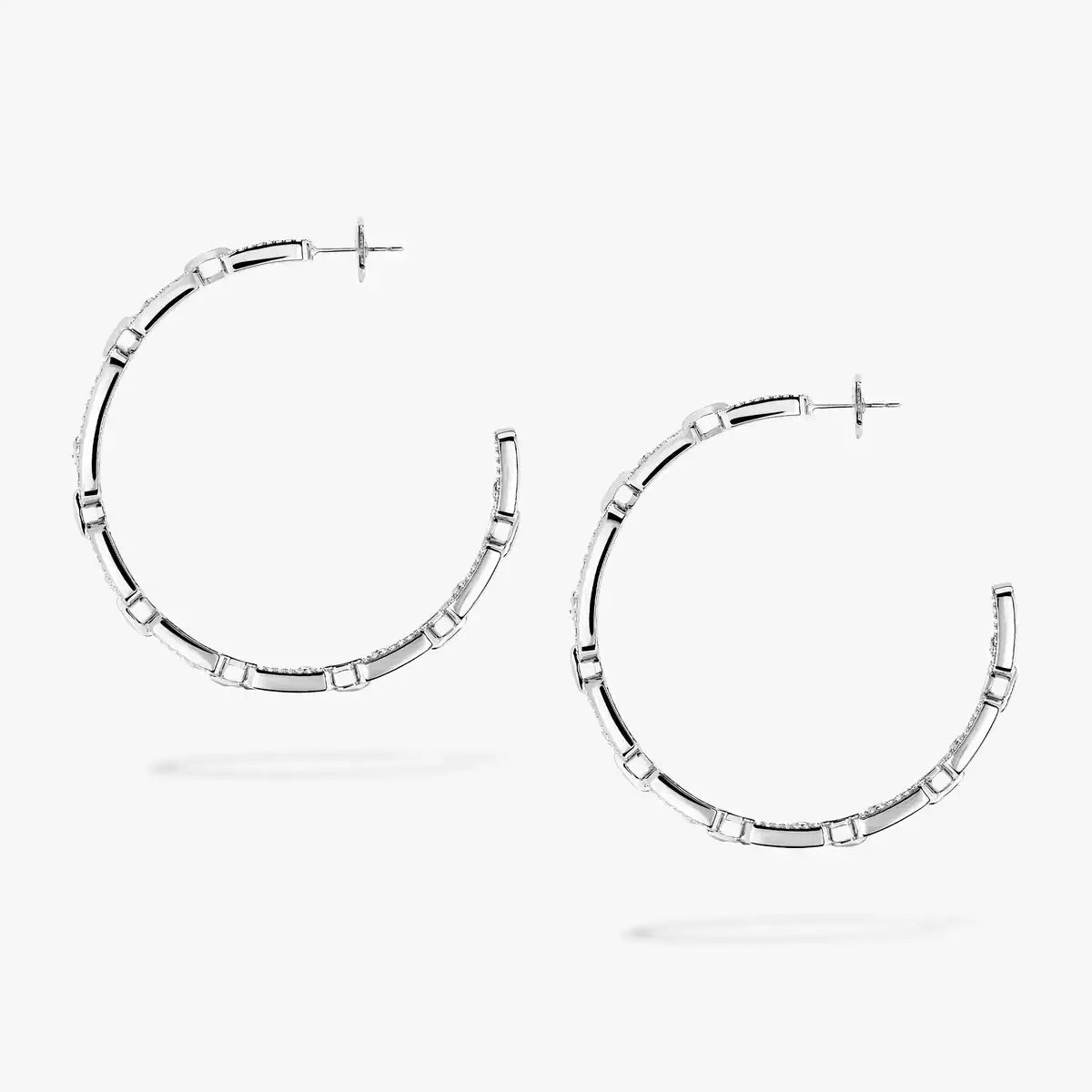 [[⭐Maelin]Move Link Diamond Hoop Earrings