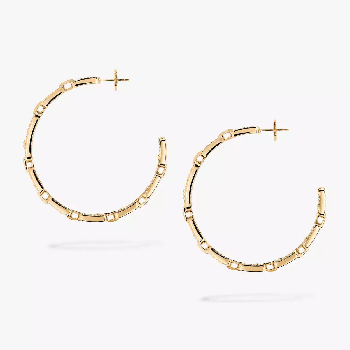 [[⭐Maelin]Move Link Diamond Hoop Earrings