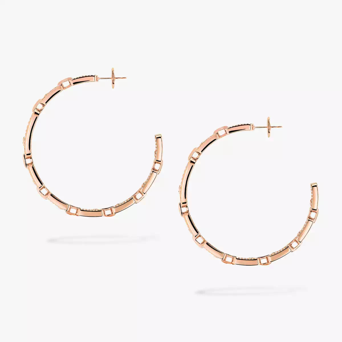 [[⭐Maelin]Move Link Diamond Hoop Earrings