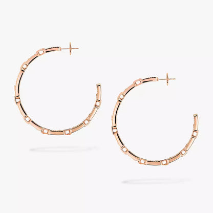 [[⭐Maelin]Move Link Diamond Hoop Earrings