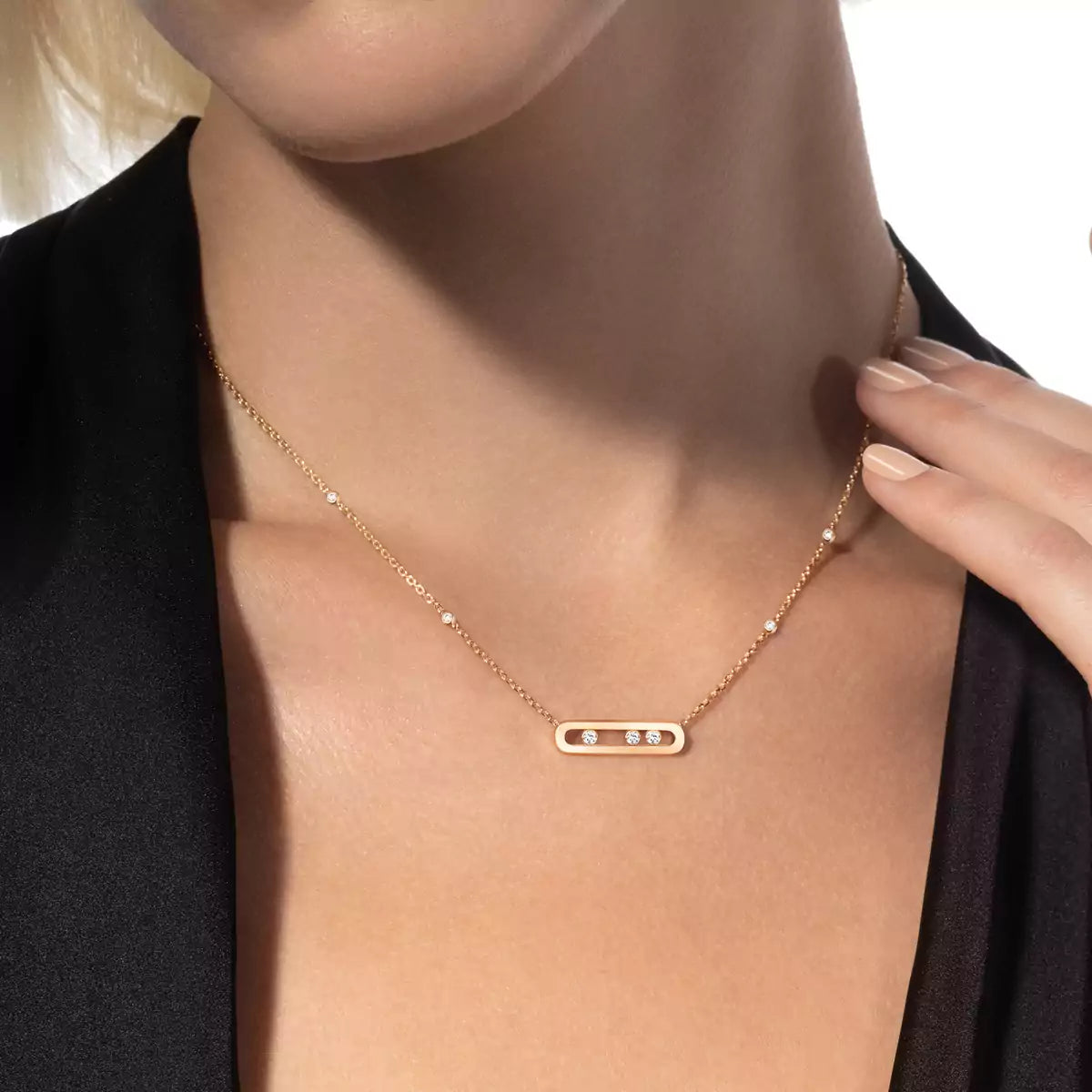 [⭐Maelin] Baby Move Gold Diamond Necklace