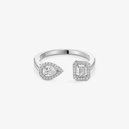 [⭐Maelin]My Twin Toi Gold Diamond Ring