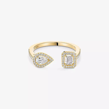 [⭐Maelin]My Twin Toi Gold Diamond Ring