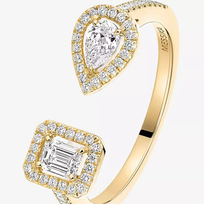 [⭐Maelin]My Twin Toi Gold Diamond Ring