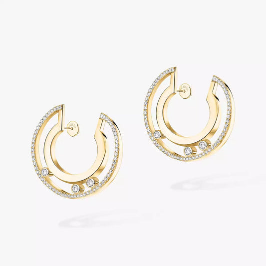 [⭐Maelin]Move Romane Small Diamond Hoop Earrings