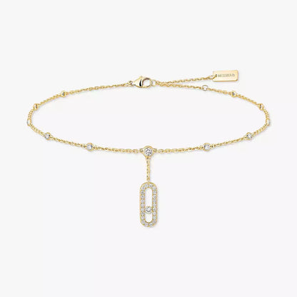 [⭐Maelin] Move Uno pavé ankle bracelet