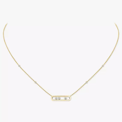 [⭐Maelin] Baby Move Gold Diamond Necklace