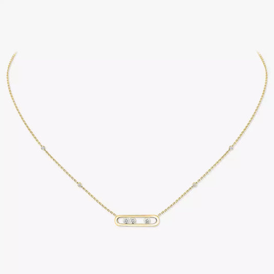 [⭐Maelin] Baby Move Gold Diamond Necklace