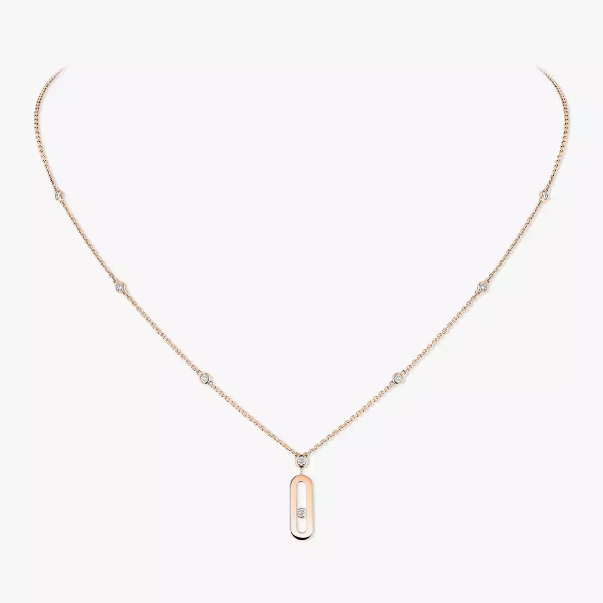 [⭐Maelin] Move Uno Gold Diamond Long Necklace