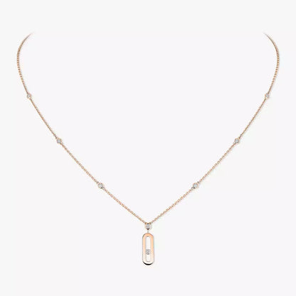 [⭐Maelin] Move Uno Gold Diamond Long Necklace