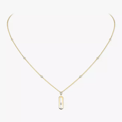 [⭐Maelin] Move Uno Gold Diamond Long Necklace