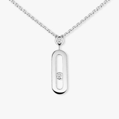 [⭐Maelin] Move Uno Gold Diamond Long Necklace