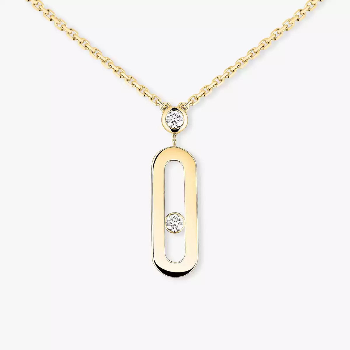 [⭐Maelin] Move Uno Gold Diamond Long Necklace