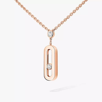 [⭐Maelin] Move Uno Gold Diamond Long Necklace