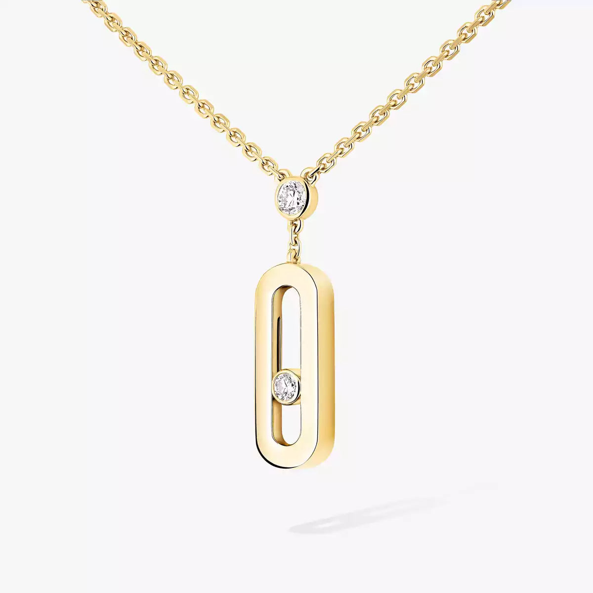 [⭐Maelin] Move Uno Gold Diamond Long Necklace