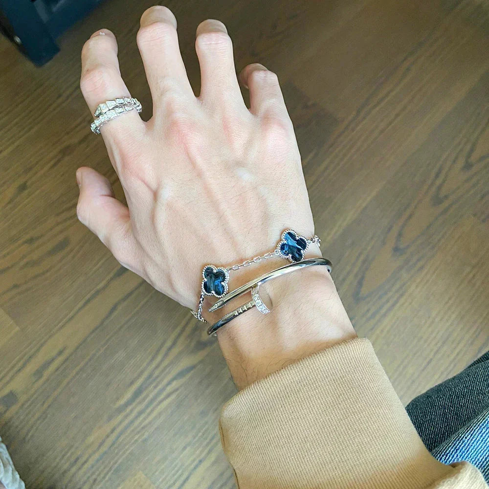 [⭐Maelin]CLOVER 5 MOTIF PIETERSITE BRACELET COLLECTION