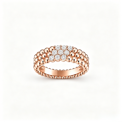 [⭐Maelin] THREE-ROW DIAMOND RING