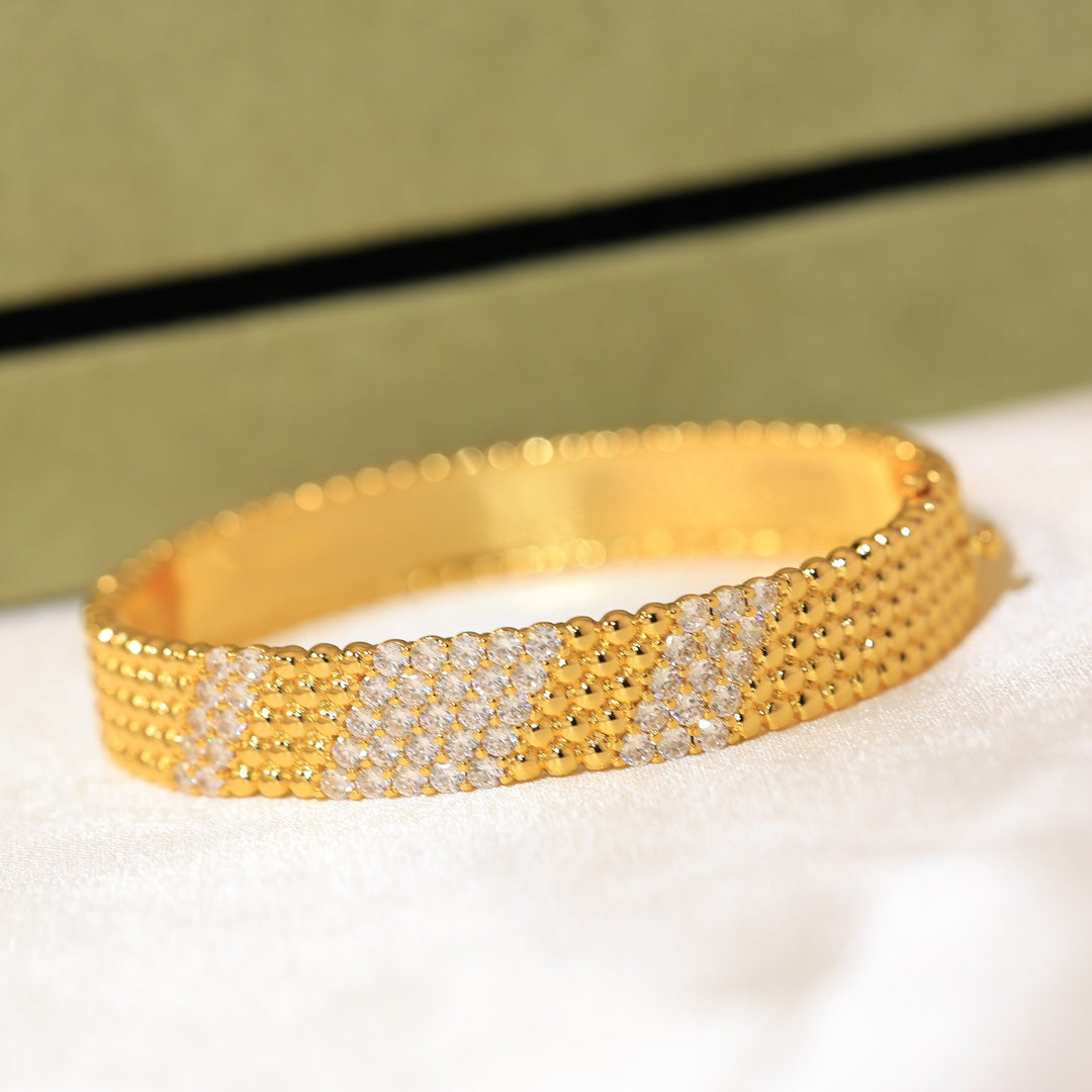 [⭐Maelin]  FIVE-ROW DIAMOND BRACELET